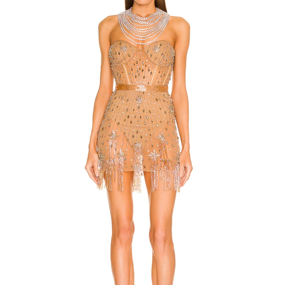 DUNDAS X REVOLVE CRYSTAL EMBELLISHED PARTY DRESS